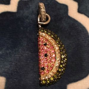 Swarovski crystals watermelon charm